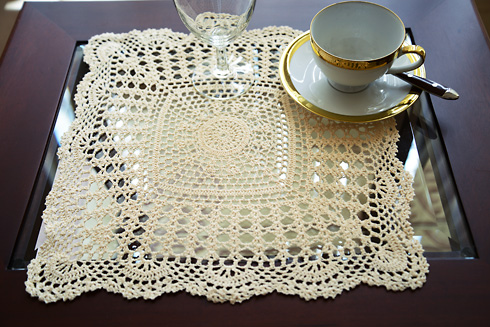 Square Crochet Placemat E